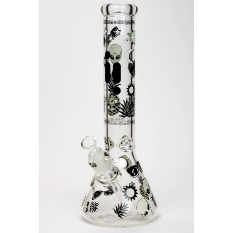 Infyniti 14" Pineapple Glow In The Dark 7 mm Glass Bong