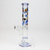 XTREME 9.5" 2-in-1 Straight Tube Glass Bong with Honeycomb Diffuser