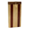Hand Crafted Two Stripes Wooden 4" Dugout