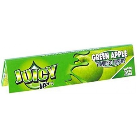 Juicy Jay's King Size Slim Green Apple Flavoured Rolling Papers