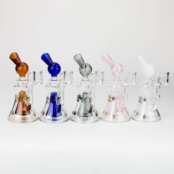5.7" MGM Glass 2-in-1 bubbler with Logo [C2674]