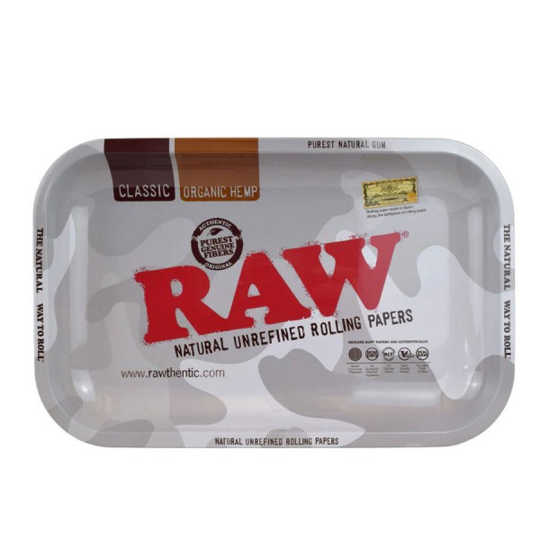 Arctic Camo RAW Rolling Tray