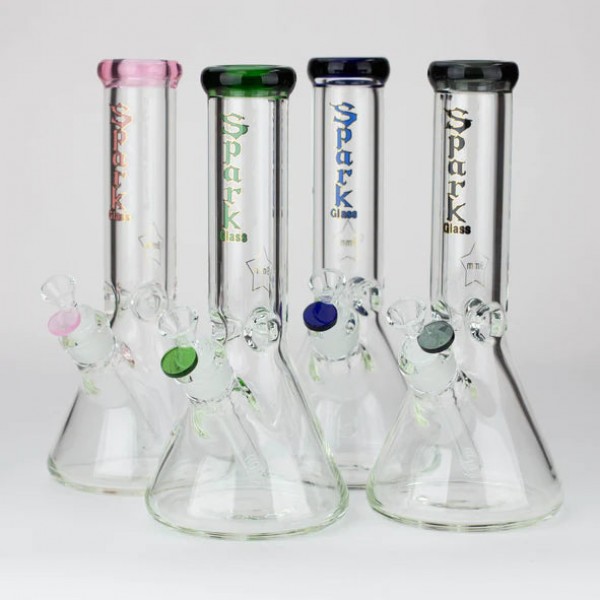 12" SPARK 9mm glass beaker water ...