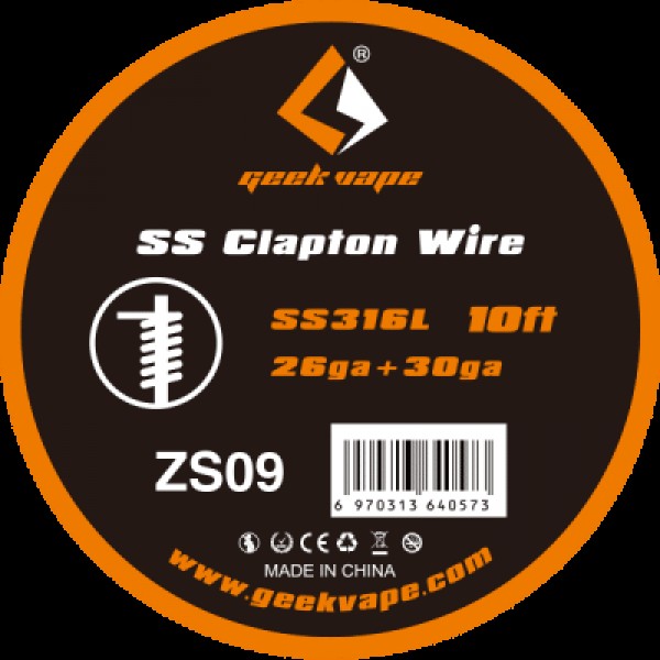 10ft GeekVape SS Clapton Wire (ZS09)