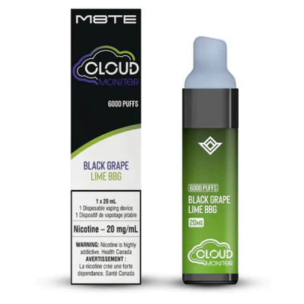 M8te Cloud Monster 6000 Puff Rechargeable Disposable Vape
