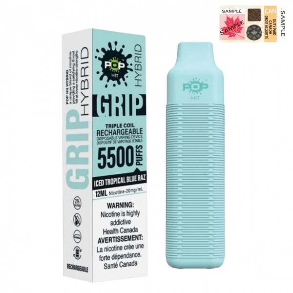 [Clearance] Pop Hit Hybrid Grip 5500 Puff Rechargeable Prefilled Disposable Vape Device