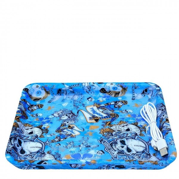 [Clearance] LED Print Glowing Rolling Tray ...